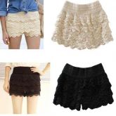 short saia de renda